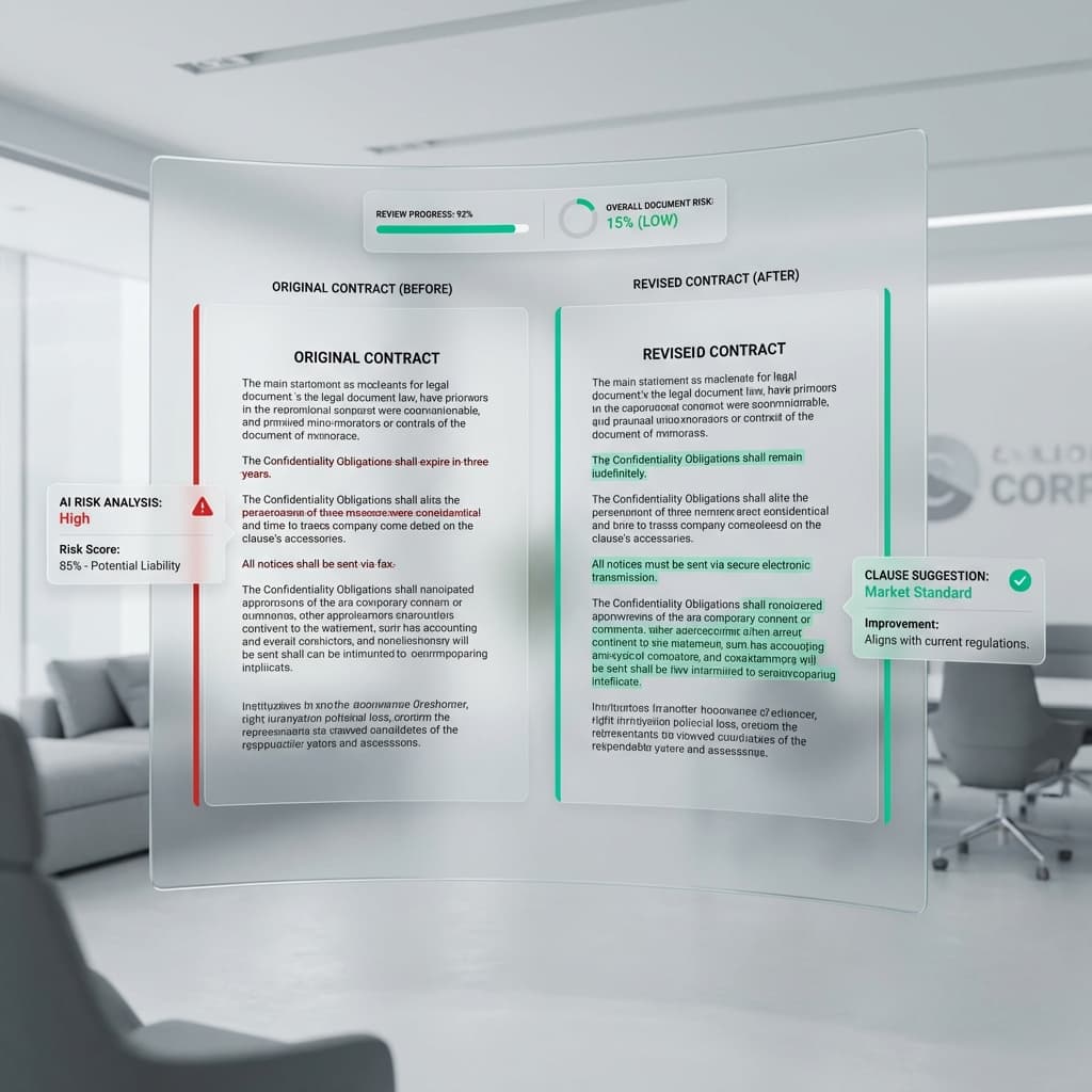AI Smart Contract Redlining Interface